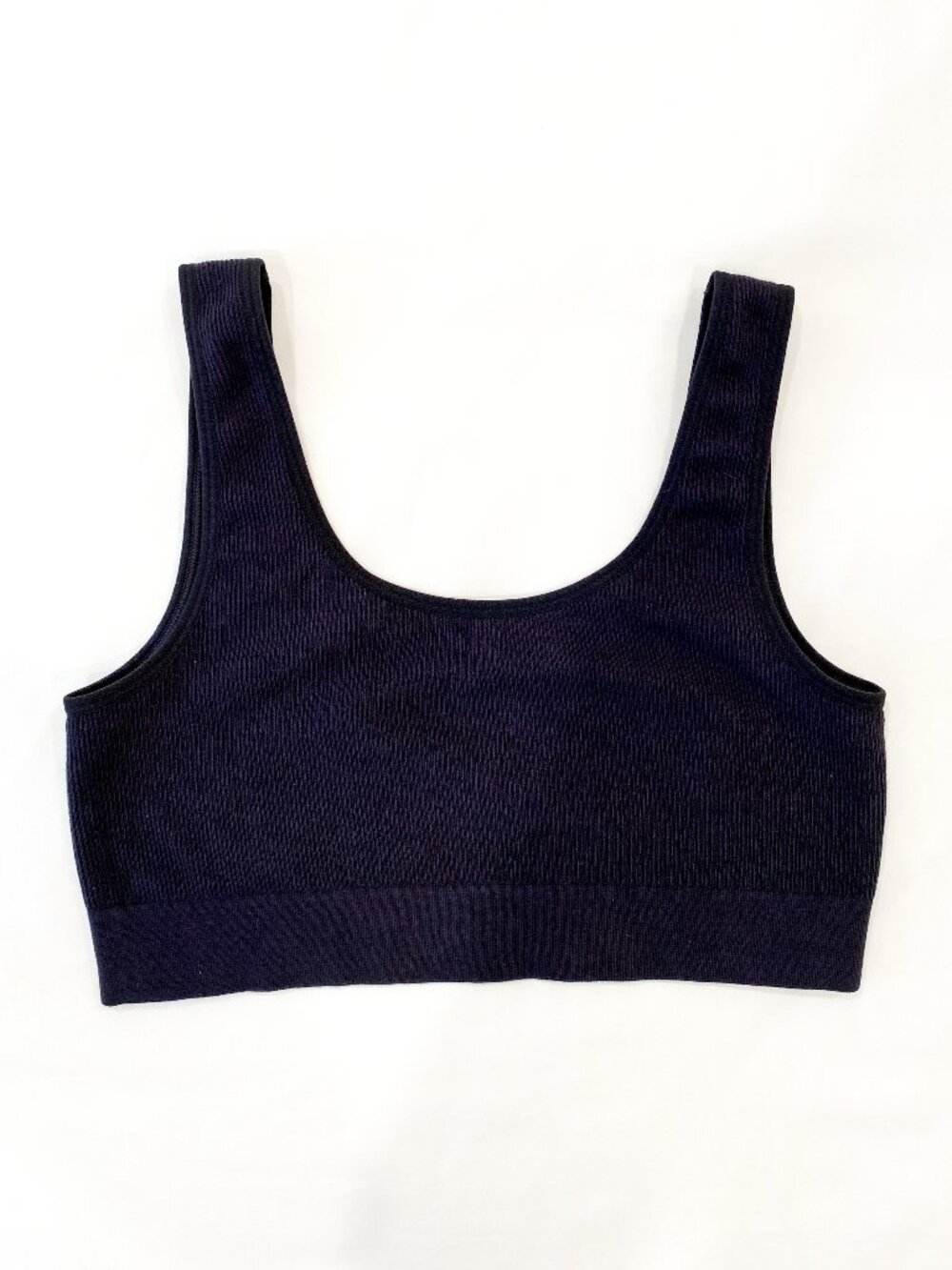 NWOT Charcoal Grey Ribbed Bamboo Bralette by C'est Moi Clothing Co. - Small